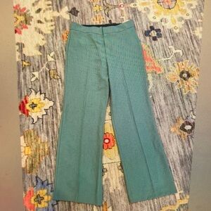 Women’s Tailored Teal Wide-Leg Trousers